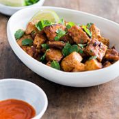 Tofu: Sriracha Garlic Tofu with Mint