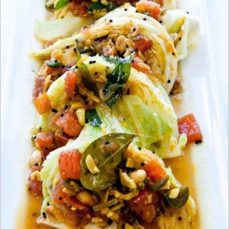 BRAISED CABBAGE w/GINGER & JALAPENO