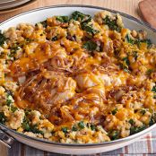 One Pan Chicken & Stuffing with Caramelized Onions
