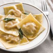 Pumpkin Ravioli with Sage Butter
