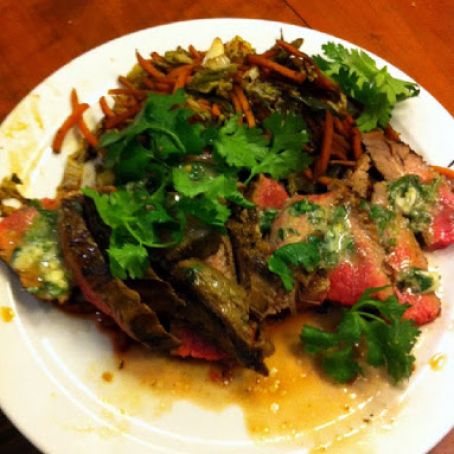 Lemon Butter Flank Steak