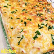 White Chicken Enchilada Casserole