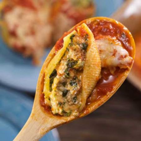 Super-Stuffed Shells with Spinach and Italian Sausage
