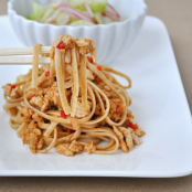 Dan Dan Noodles & Pickled Cucumber Salad