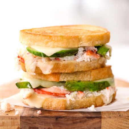Crab and Avocado Grilled Cheese