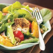 Salads with Pistachio-Crusted Goat Cheese Recipe