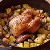 Lemon Herb Roast Poussin & Duck Fat Potatoes Recipe | D’Artagnan