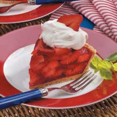 Fresh Strawberry Pie With Shortbread Crust