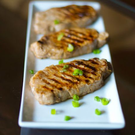 Lemon-Ginger Grilled Pork Chops