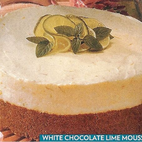 White Chocolate Lime Mousse Cake