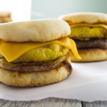 Make Ahead Freezer Breakfast Sandwich -