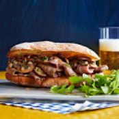 Sliced Steak & Mushroom Sandwiches
