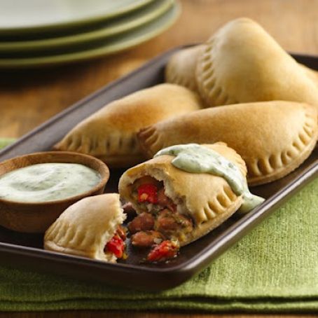 Pinto Beans and Roasted Red Pepper Empanadas