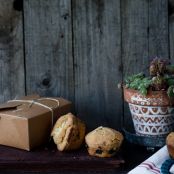 Snickerdoodle Cookie Topped Blueberry Doughnut Muffins