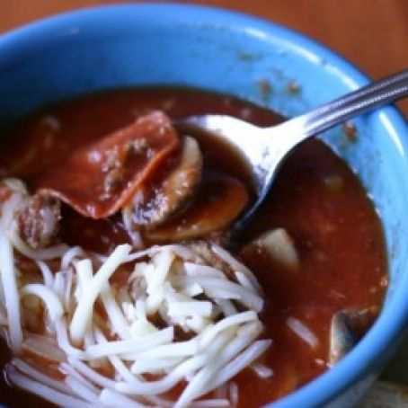 Italian Beef and Pepperoni Soup