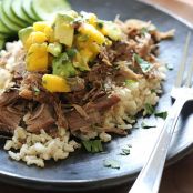 Slow Cooked Jerk Pork with Caribbean Salsa