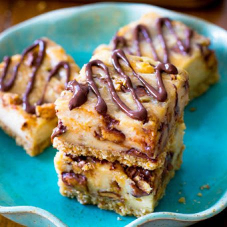 Dessert - Peanut Butter Cup Pretzel Cheesecake