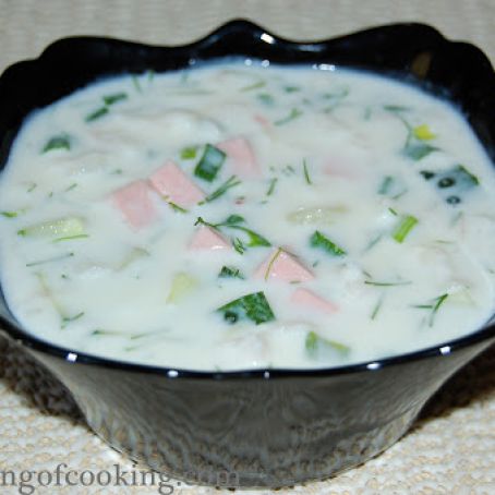 Russian Cold Soup “Okroshka”
