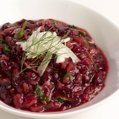 Chef Tony Baker’s Cranberry Fennel Sauce