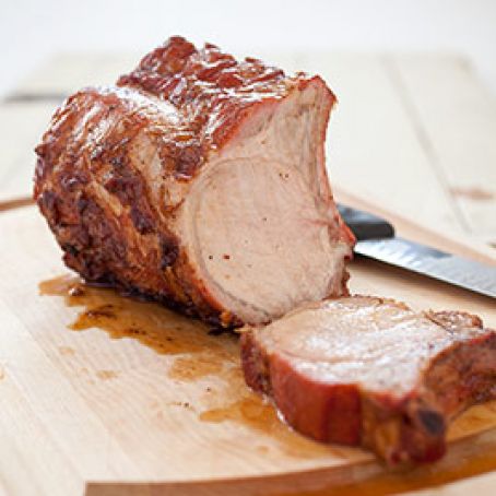 Grilled Bone-In Pork Roast