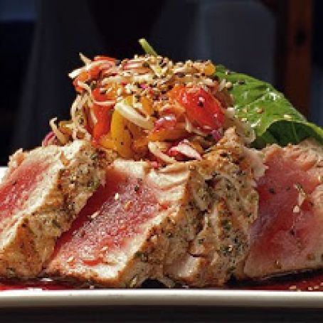 Tuna Steak With Hibiscus Glaze