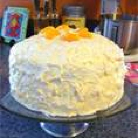 Pineapple-Orange Cream Cake