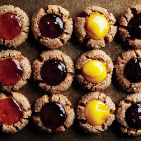 ROASTED-ALMOND THUMBPRINTS