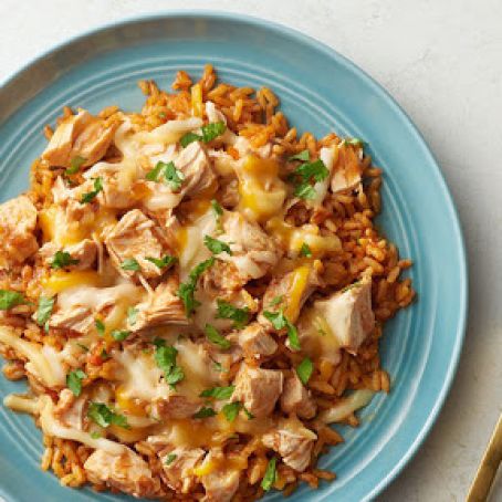 Slow-Cooker Cheesy Salsa Chicken