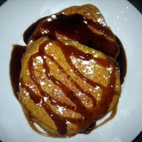 Pumpkin Pancakes with Cinnamon Syrup