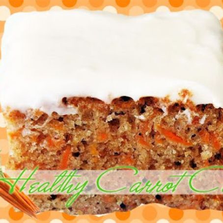 Healthy Low Fat Carrot Cake with Cream Cheese Frosting