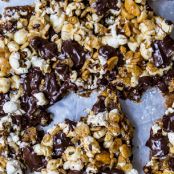 Popcorn & Toffee Crack Bars