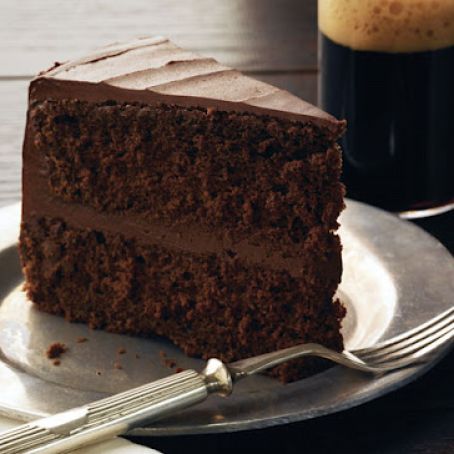 Chocolate Stout Layer Cake w/Chocolate Frosting
