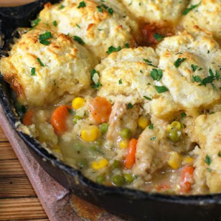 One Skillet Chicken Pot Pie in Just 30 Minutes