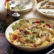 Pappardelle with Lobster, Leeks and White Truffle Oil