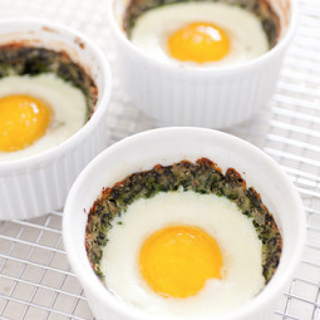 Baked Eggs Florentine