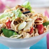 Grilled Vegetable Peanut Noodles
