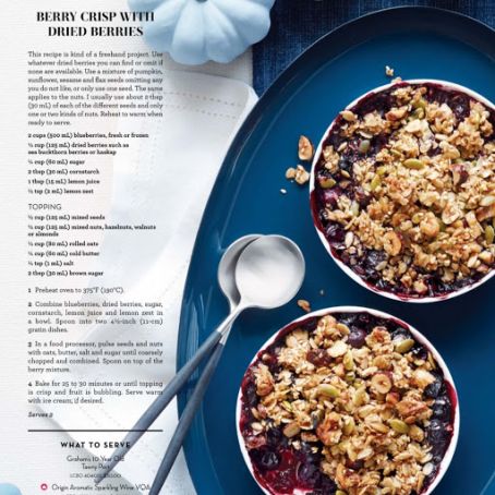 BERRY CRISP WITH DRIED BERRIES