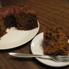 Choco-Dot Pumpkin Cake