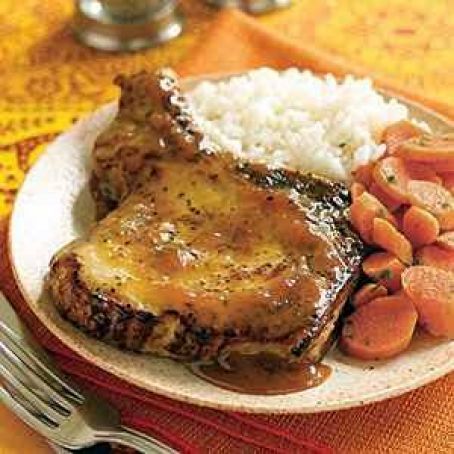 Pork Chops with Apricot Sauce