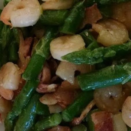 Fried Asparagus with Bacon