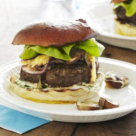 Burgers with French Onions