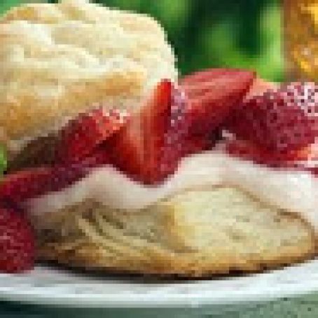 Strawberry-Custard Shortcakes