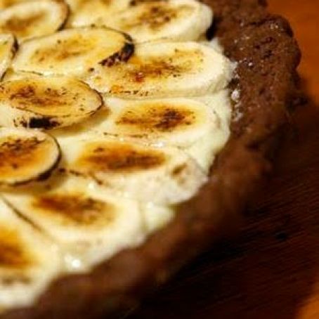 Banana Cream Pie with Whole Grain Chocolate Crust