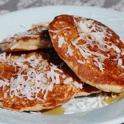 Lemon Coconut Whole Wheat Pancakes