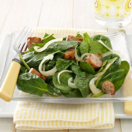 Sausage Spinach Salad