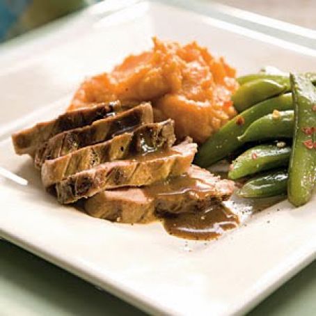 Bourbon marinated pork tenderloin