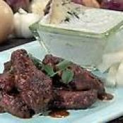 Hot Wings with Blue Cheese-Yogurt Sauce