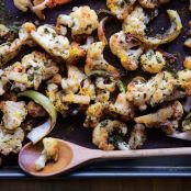 Roasted Cauliflower with Lemon-Parsley Dressing