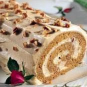 Spiced Pumpkin Praline Roll