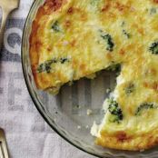 Crustless Broccoli and Cheddar Quiche